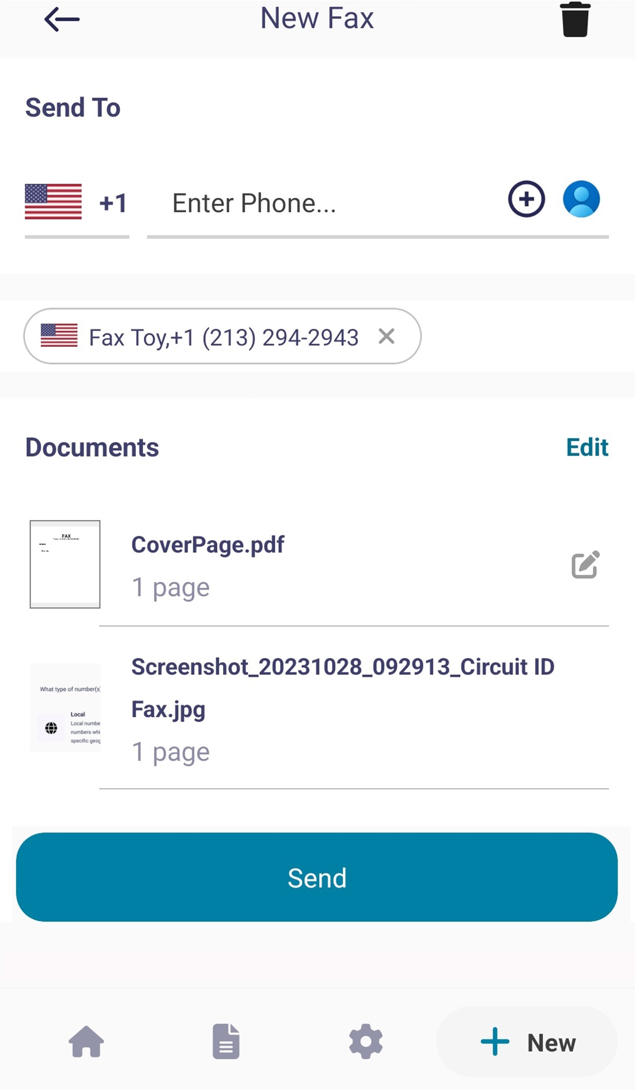 How to Send a New Fax - Fax Desk App