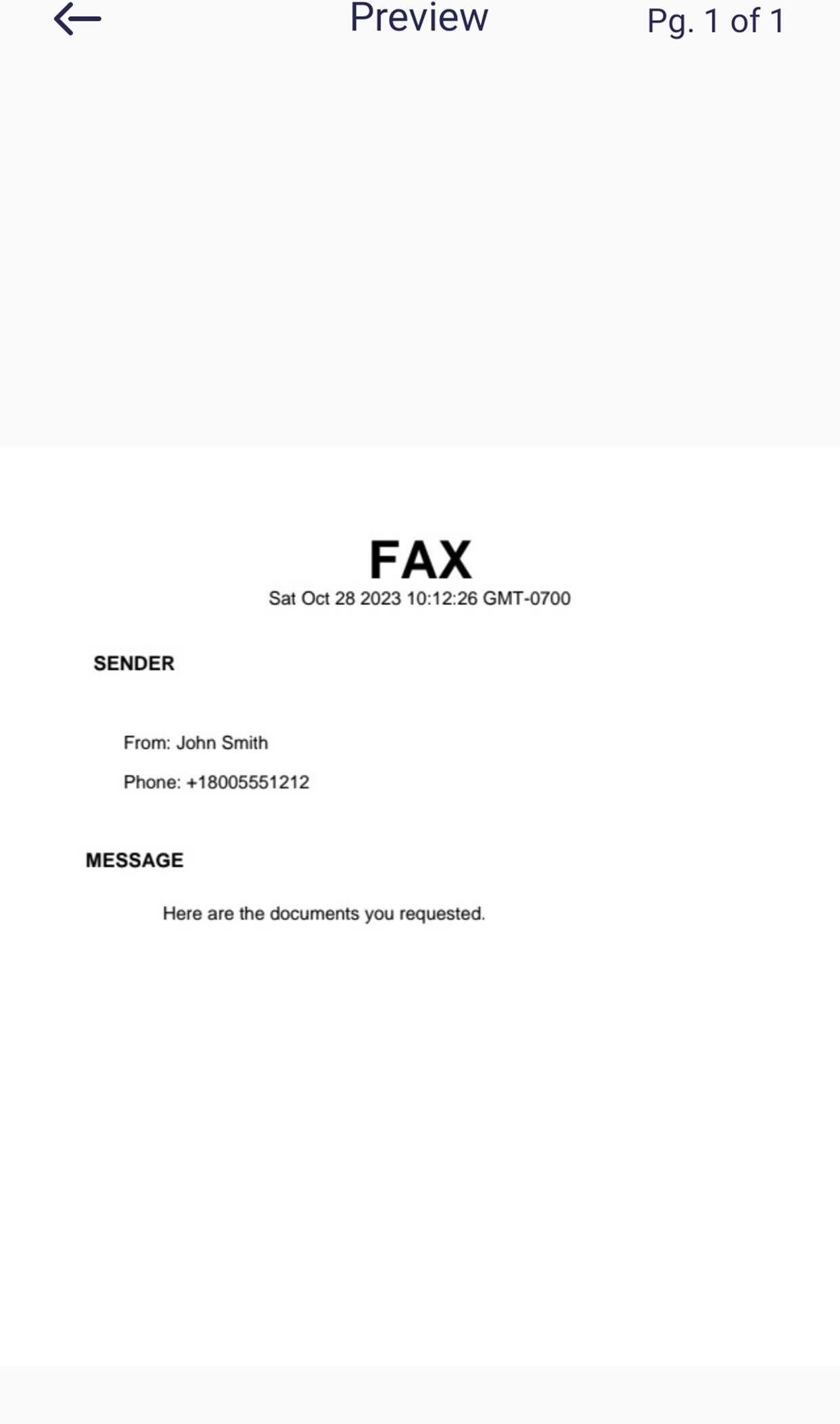 Preview Fax - Fax Desk App